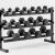 Top Quality Rubber and Iron Dumbbell Set With Rack in Dubai