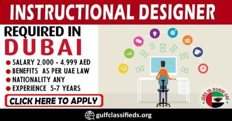 INSTRUCTIONAL DESIGNER REQUIRED IN DUBAI