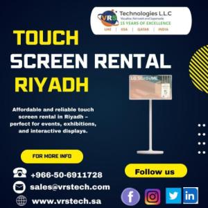 What Makes Touch Screen Rentals in Riyadh a Smart Tech Choice?