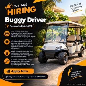Buggy Driver Required in Dubai