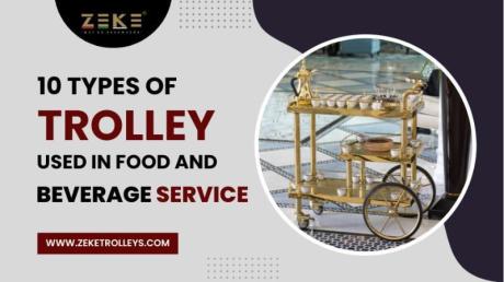 Food Serving Trolley With Wheels