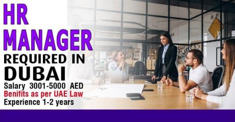 Human Resources Manager Required in Dubai