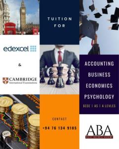 Tuition for Edexcel & Cambridge GCSE, AS and A Levels