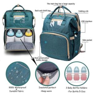 Diaper Bag Backpack for Bady Toddler Nappy Bag Changing Station, Travel Baby Bag