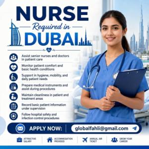 Nurse Required in Dubai
