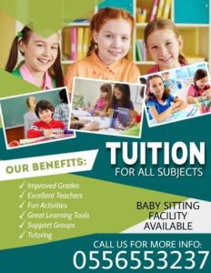 GRADE 5 TO 10 TUTION for Studentds @ DEIRA