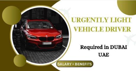 Urgently Light Vehicle Driver Required in Dubai