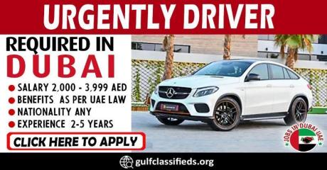 URGENTLY DRIVER REQUIRED IN DUBAI