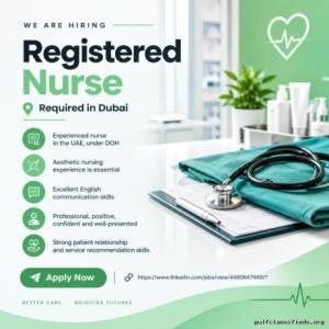Registered Nurse Required in Dubai