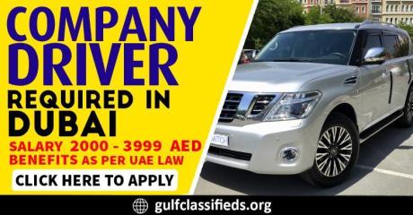 COMPANY DRIVER REQUIRED IN DUBAI