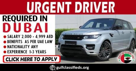 URGENT DRIVER REQUIRED IN DUBAI