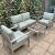 Modern 4-Piece Aluminum Patio Set