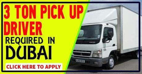 3 TON PICK UP DRIVER REQUIRED IN DUBAI