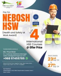 Master Health and Safety: NEBOSH HSW Training in Oman