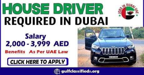 HOUSE DRIVER REQUIRED IN DUBAI