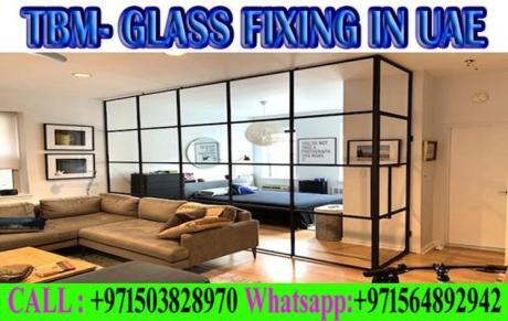 Glass fixing contractor Ajman Dubai Sharjah Ras al Khaima