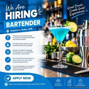 Bartender Required in Dubai