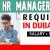 Human Resources Manager Required in Dubai