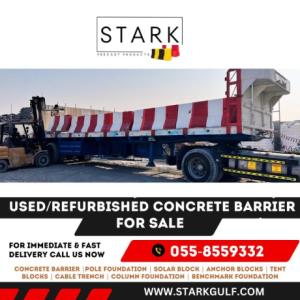 Used/ Refurbished & New concrete Barriers for sale-STARKGULF-0,5,5,8,5,5,9,3,3,2-Aed 85