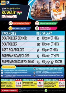 WE ARE HIRING FOR KUWAIT – SHUTDOWN PROJECT