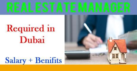 Real Estate Manager Required n Dubai