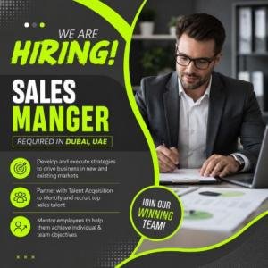 Sales manger Required in Dubai