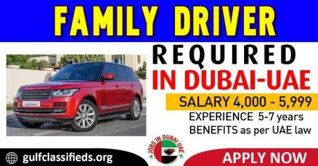 FAMILY DRIVER REQUIRED IN DUBAI