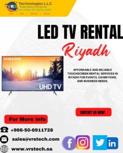 Why Smart Events Start with LED TV Rentals in Riyadh?