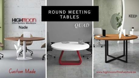 AED 1199, Buy Stylish Round Meeting Tables From Highmoon Office Furniture