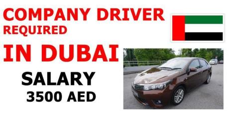COMPANY DRIVER REQUIRED IN DUBAI