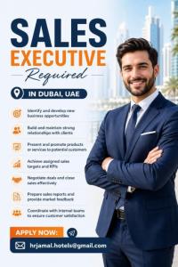 Sales Executive Required in Dubai