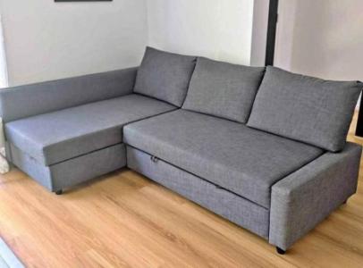 KEA brand L shape sofa bed with storage