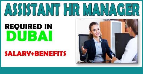 Assistant HR Manager Required in Dubai