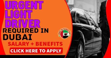 URGENT LIGHT DRIVER REQUIRED IN DUBAI