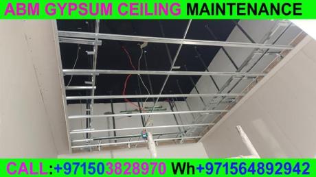 Gypsum ceiling contractor in Umm Al Quwain Dubai Sharjah