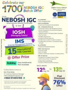 Transform Your Career: Enroll NEBOSH IGC in Oman !