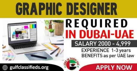 GRAPHIC DESIGNER REQUIRED IN DUBAI UAE