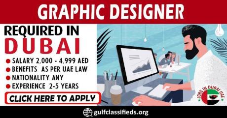 GRAPHIC DESIGNER REQUIRED IN DUBAI