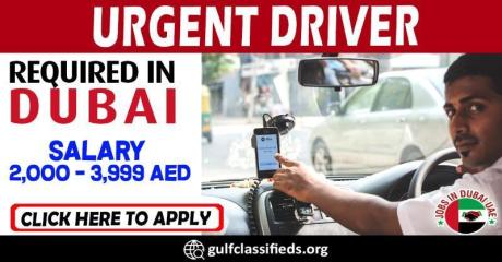 URGENT DRIVER REQUIRED IN DUBAI