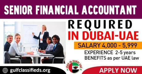 SENIOR FINANCIAL ACCOUNTANT REQUIRED IN DUBAI
