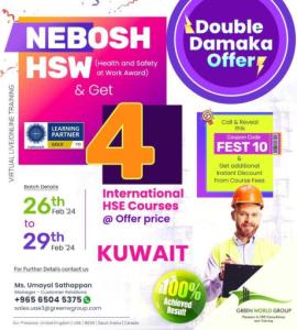 Learn from Experts NEBOSH HSW Course Online Training by Green World Group