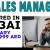 Sales Manager Required in Dubai