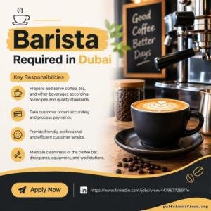 Barista Required in Dubai