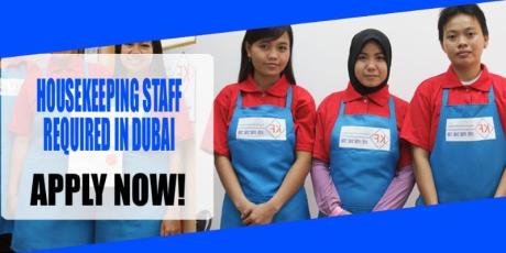 HOUSEKEEPING STAFF REQUIRED IN DUBAI