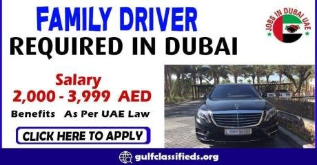 FAMILY DRIVER REQUIRED IN DUBAI