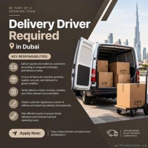 Delivery Driver Required in Dubai