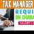 Tax Manager Required in Dubai-UAE