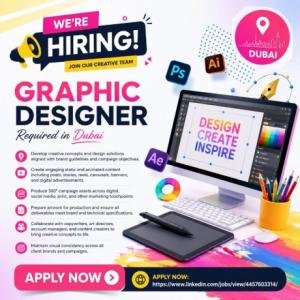 Graphic Designer Required in Dubai -