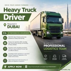 Heavy Truck Driver Required in Dubai