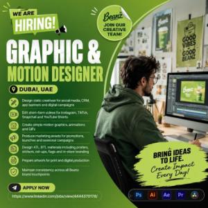 Graphic & Motion Designer Required in Dubai